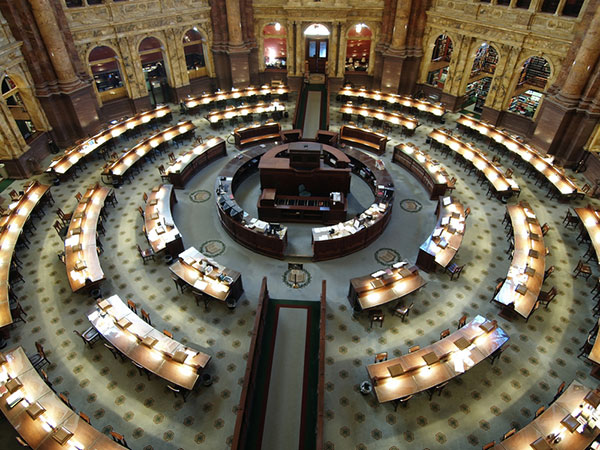Library of Congress main reading room